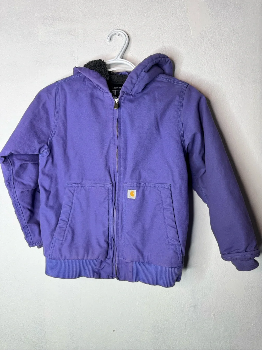 Purple youth small 7/8 Carhartt coat